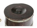 Antique Firkin Bucket With Two Quality Door Stops
