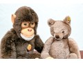 Two Vintage Stieff Stuffed Animals, Including A Chimpanzee And Teddy Bear