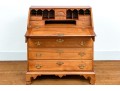 American New England Chippendale Light Mahogany Slant Front Desk, Ca. 1780-1800