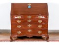 Massachusetts Mahogany Oxbow Slant Front Desk, Ca. 1760-80