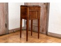 Continental Walnut Tambour Side Table, 19th Century