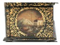 English Papier Mache Lacquered Tea Caddy, Ca. 1840-60