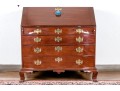 Massachusetts Mahogany Oxbow Slant Front Desk, Ca. 1760-80
