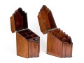 Two Antique Mahogany Knife Boxes