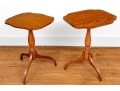 Two American Late Federal Candle Stands