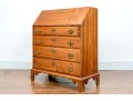 American New England Chippendale Light Mahogany Slant Front Desk, Ca. 1780-1800