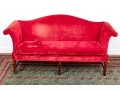 Fabulous Antique Late Chippendale Upholstered Camelback Sofa, Ca. 1780-1810