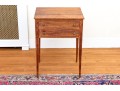 Federal Style Mahogany Inlaid Two Drawer Work Table