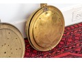Three Antique Brass And Wood Bed Warmers