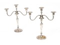 Pair Of Tiffany & Co. Sterling Silver Candelabra, 70.74 Ozt.