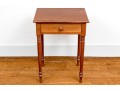 Antique American Single Drawer Walnut Side Table, Ca. 1830-50