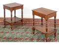 Handsome Pair Of Antique Sheridan Style Side Tables