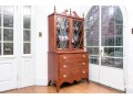 Antique American Centennial Federal Style Bookcase Cabinet