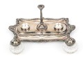 Horace Woodward & Co. LTD, Sterling Silver Ink Stand, London Ca. 1890