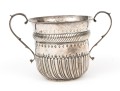 Antique English George Nathan & Ridley Hayes Sterling Silver Twin Handled Cup, 8.59 Ozt. 