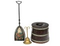 Antique Firkin Bucket With Two Quality Door Stops