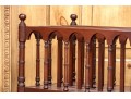 Federal Style Four Section Mahogany Canterbury On Casters, 20th Century