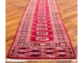 Hand-knotted Wool Bokhara Runner Carpet, 10'-1 X 2'-7