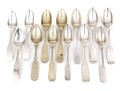 Thirteen Assorted Coin & Sterling Silver Teaspoons, 6.3 Ozt.