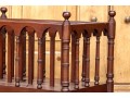 Federal Style Four Section Mahogany Canterbury On Casters, 20th Century
