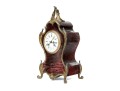 Rococo Style Gilt Bronze Mounted Tortoise Veneered Mantel Clock