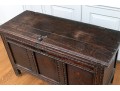 Antique British Carved Oak Coffer Chest, 18th Century