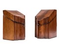 Two Antique Mahogany Knife Boxes