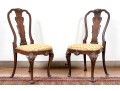Pair Of Custom Reproduction Philadelphia Chippendale Style Chairs, 20th C.