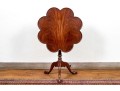 Georgian Style Mahogany Clover Form Tilt Top Wine Stand