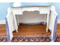 Elegant Hollywood Regency Vanity Table With Three Section Vanity Mirror