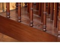 Federal Style Four Section Mahogany Canterbury On Casters, 20th Century