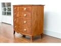 American Late Federal Mahogany Bow Front Chest Of Drawers, Ca. 1810-1830