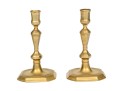 Pair Of Antique Brass Candlesticks