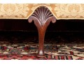 Antique George III Style Upholstered Camel Back Sofa