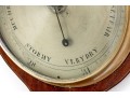 19th Century Mahogany Wheel Barometer