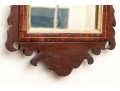 Antique Chippendale Style Looking Glass With Satinwood Inlay, 19th Century