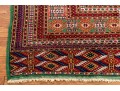 Hand-Knotted Wool Persian Bokhara Room Size Carpet, 10'-2 X 7'-4 1/4