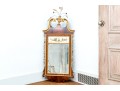 Gorgeous American Federal Looking Glass With Eglomise Panel, Ca. 1800-1820