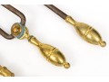 A Good Collection Of Six Fine Fireplace Tools: Double Lemon, Cannonball