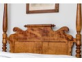 American Sheridan Full Size Figured Maple Poster Bed Frame, Ca. 1830-50