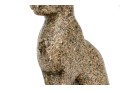 Decorative Composite Faux Granite Carved Cat On Plinth
