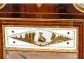 Gorgeous American Federal Looking Glass With Eglomise Panel, Ca. 1800-1820