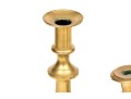 Group Of Six Antique Brass Candlesticks