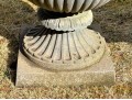 Large Pair Of Cast Metal Neoclassical Style Garden Urns