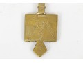 Antique Brass Handheld Coptic Cross