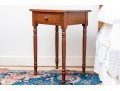 American Sheridan Cherry Single Drawer Work Stand, Ca. 1830-50 
