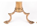 A Fine And Unusual Pair Of American Federal Brass And Iron Andirons, Ca. 1790-1810