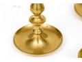 Four Brass Candlesticks And Chambersticks