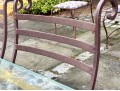 Antique Iron And Glass Outdoor Dining Set