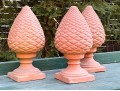 Three Terracotta Finials